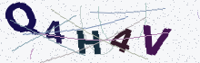 A verification image containing five letters and numbers